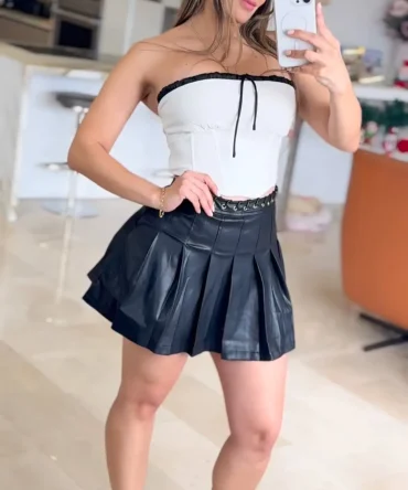 Blusa Semi Sheer de Manga Larga